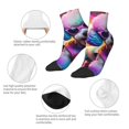 thumbnail image 5 of Fuzoiu Rainbow Poodle Urban Street Print Adult Socks, Crew Moisture-wicking Socks, Unisex Cushion Crew Socks,Casual Sports Ankle Socks, 5 of 7