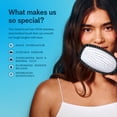 thumbnail image 4 of Gimme Beauty Metal Bristle Brush - Stainless Steel Bristles for Healthy Shine - Designed to Detangle Hair Types - Supports Scalp Care - Hair Brush with Comfy Handle, 4 of 7