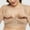 Beige, variant on TAGOLD Womens Plus Size Bra,Summer Casual Bras for Womens,Women Fashion Solid Bra Wire Free Underwear One-Piece Bra Everyday Underwear