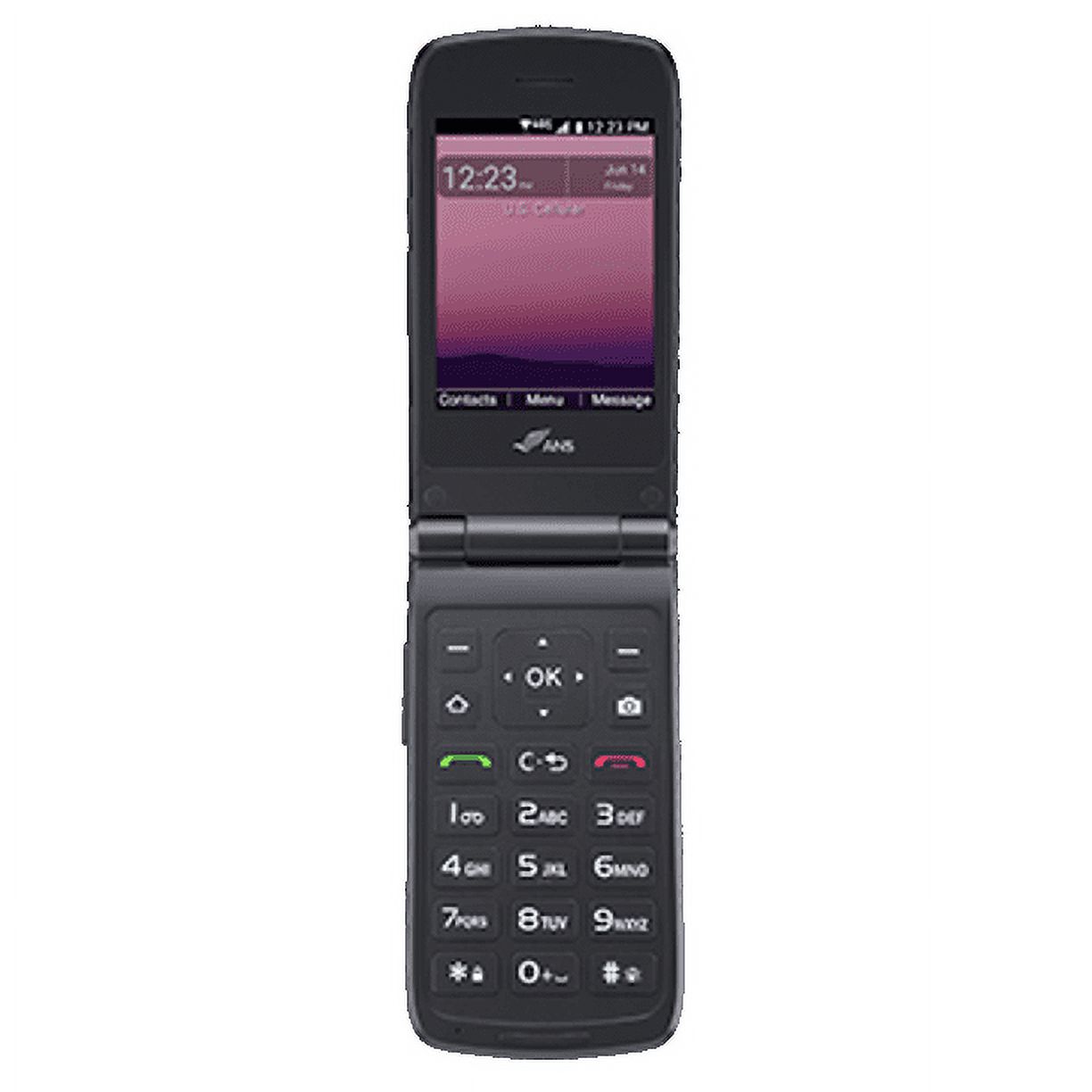 ANS F30 | 8GB | Black | Prepaid Flip Phone | Unlocked ATT, T-Mobile ...