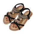 thumbnail image 3 of Sandalias Con Correa en T Punta Abierta Zapatos para Al Aire Libre Transpirables Antideslizantes Mujer, 3 of 9