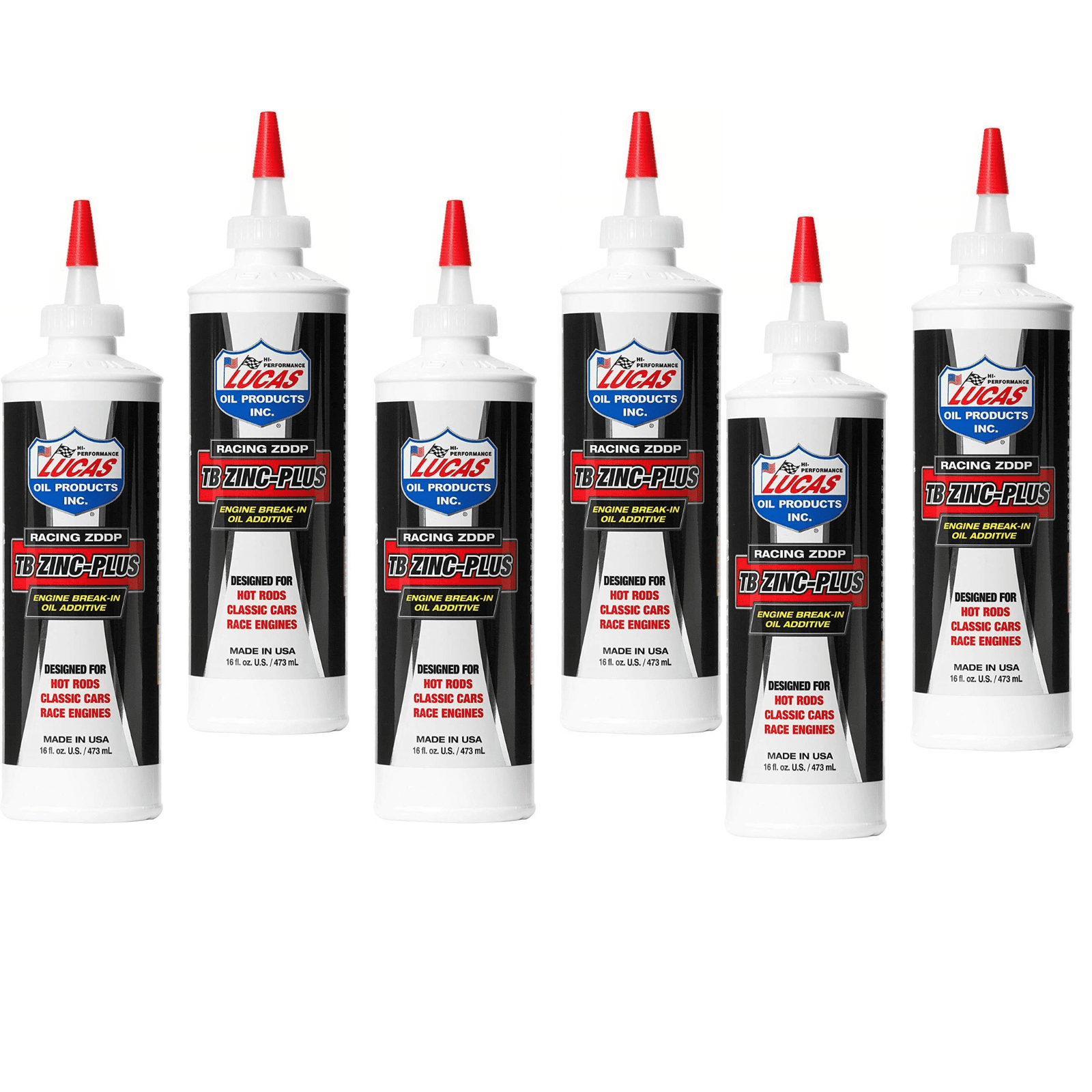 Lucas Oil 10063, TB ZincPlus Engine BreakIn Oil Additive Pack of 6