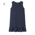 thumbnail image 1 of Vestido de mujer Vestido sin mangas con lunares Vestido sin mangas con volantes sueltos, Azul marino, L Speravity AP002113-45, 1 of 3