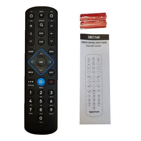 Spectrum Cable Box Remote Control URC1160 New Instructions includes Fast (Best Cable Box For Spectrum)