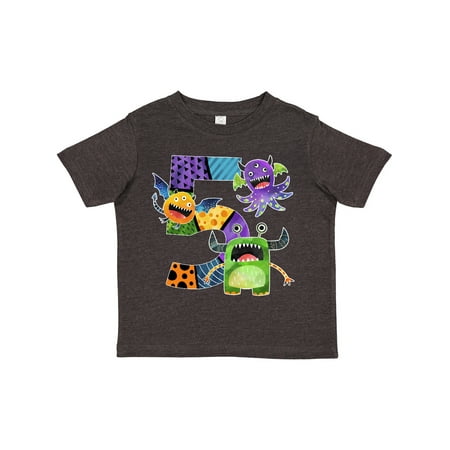 

Inktastic Fun Monsters Fifth Birthday Gift Toddler Boy or Toddler Girl T-Shirt