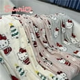 thumbnail image 2 of Halloween Ghost Pumpkin Hello Kitty Plush Kawaii Large Flannel Blanket Cotton Sofa Nap Blanket Bed Sheet Warm Christmas Gift, 2 of 9