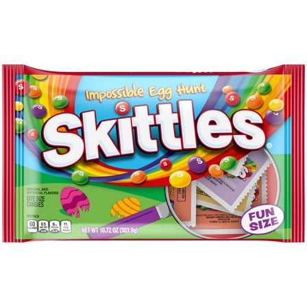 Skittles Original Fun Size Impossible Egg Hunt Easter Candy - 10.72 oz Bag