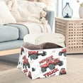 thumbnail image 5 of 16.5x12.6x11.8in Foldable Flip-Top Storage Bin, Dustproof Magic Tape Closure, Ideal for Home & Toy Organization，Monster Trucks, 5 of 7