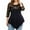 #1-Dark Gray, variant on Azrian Womens Tops Fall Saving,Womens Plus Blouses Fashion Women Solid Floral Lace Asymmetric Three Quarter Tops Blouse on