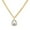 White, variant on Fiaya Women Crystal Chain Necklace for Women Trendy, Imitation Diamond Pendant, Statement Cubic Zirconia Boho Jewelry Set (Khaki)