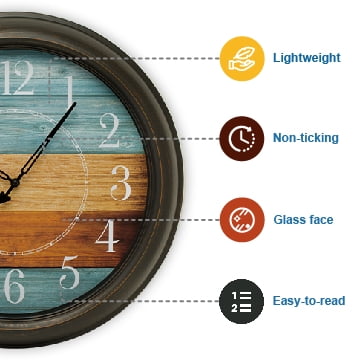 Pacific Bay Côte d'Azur 18" Wall Clock