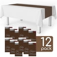 thumbnail image 4 of Grandipity Brown 12 Pack Premium Disposable Plastic Table Runner 14 x 108 Inch. Table Runner for Dinner Parties & Events, 4 of 4
