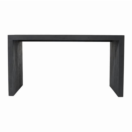 Argyle Office Desk in Modern Black Finish on Reclaimed Solid Wood