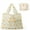 3Pcs large capacity shoulder bag for women Under $5 a1, variant on Uscallm Foldable Shopping Bag Large Capacity Reusable Tote Bag Lightweight Portable Shoulder Bag For Women Travel Grocery Shopping