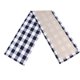 thumbnail image 1 of Bewildely Camino de de Navidad Patrón de tela escocesa Manteles de tela Accesorios de cubiertos de 2 capas Mantel individual Comedor Casa de Kits de decoración para fiestas Gris blanco Bewildely HA070533-02, 1 of 6