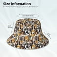 thumbnail image 3 of Fotbe Cute Dog Sombrero Tipo Pescador con Estampado – Sombrero de Sol de Algodón de Moda para Playa, Golf, Pesca, 3 of 6