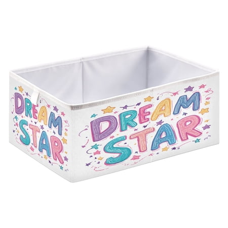 Fabric Storage Bins Foldable Cube For Home Organization Baskets Dream Star