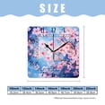 thumbnail image 2 of 10 Inch Wall Clock Battery Operated Silent Clock Decorative for Office, Kitchen, Outdoor, Living Room，Pink Cherry Blossom Butterfly Starlight Design, 2 of 4