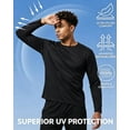 thumbnail image 4 of Lavenicole Men’s UPF 50+ Sun Protection Long Sleeve UV Shirt Rash Guard Swim Fishing Beach Athletic M, 4 of 6