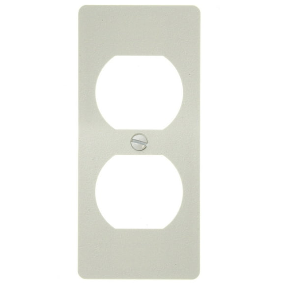 Wiremold 5507D-G Plaque Frontale Réceptacle Recto Verso, Gris