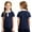 Navy_005, variant on Domuza Kids Girls Polo Shirt Casual Short Sleeve Lapel Button Down Tops Lightweight Comfy Quick Dry Athletic Golf School Uniform-Red 12-13 Years