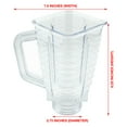 thumbnail image 3 of 5-Cup Square Top 6-Piece Plastic Jar Replacement Set with Fusion Blade for Oster Blenders, 3 of 7