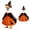 O, variant on 23 Inch Christmas Porch Goose Outfits With Bow Headband And Santa Print Dress,Funny Xmas Geese Clothing For Outdoor Christmas Decorations,Garden Statue Holiday Decor
