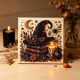 thumbnail image 4 of Halloween Pearl Diamond Painting Art Kit with Frame for Adults & Beginners, Gemstone Diamond Dots Beads Painting for Home Wall Decor Halloween, 4 of 6
