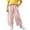 Pink, variant on VBEWZET Kids Wide Leg Casual Pants, Elastic Waist Loose Fit Trousers with Pockets, Lightweight Air-Condition Pants for Boys & Girls Black 2-3 Years