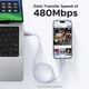 thumbnail image 5 of Cable USB C a USB C UGREEN Uno, carga rápida de 100 W, 2 m, morado, 5 of 8
