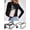 Black, variant on Clear Fanny Pack Stadium Approved Waterproof PVC Transparent Waist Belt Bags for Travel, Beach, Festival, Games, Concerts (Black)