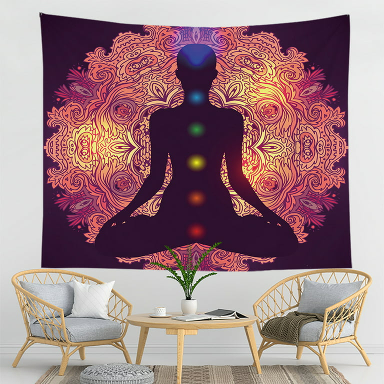 Visland Seven Chakra Tapestry - Bohemian Mandala Yoga Meditation