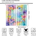 thumbnail image 2 of Floral Curtains Colorful Flowers Floral for Home Bedroom Living Room Colorful Darkening Window Drapes Set 2 Panels,63x63 Inches, 2 of 8