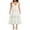 White, variant on Elippeo Women Summer Casual Long Dress Flower Embroidery Tie-Up Halter Neck Sleeveless Dress Fashion Backless A-line Dress