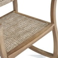 thumbnail image 4 of Arnton Acacia Wood and Wicker Outdoor Rocking Chair, Light Brown, 4 of 9