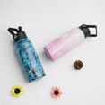 thumbnail image 5 of BJPKPK 2 Pack Insulated Water Bottles with Straw Lids, 32oz Stainless Steel Metal Water Bottle with 6 Lids, Leak Proof BPA Free Thermos, Cups, Flasks for Travel, Sports (Cherry+Ocean Dream), 5 of 5