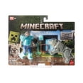 thumbnail image 4 of Figura de Acción MATTEL Minecraft Steve y Lobo 2-Pack, 4 of 4