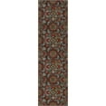 thumbnail image 2 of Well Woven Kings Court Florence Brown Traditional Modern Floral Brown 2' x 7' Runner Rug, 2 of 6