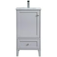 thumbnail image 5 of 18 inch Single Bathroom Vanity in Grey, 5 of 15