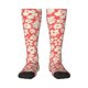 thumbnail image 1 of Fotbe Beige Flowers Calcetas Divertidas Estampadas para Hombre y Mujer, Calcetas de Algodón hasta la Rodilla para Caminar, Correr, Enfermería y Embarazo, 1 of 6