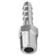 thumbnail image 3 of 2PCS 1/4in Stainless Steel BSPT Male Thread Connector Barb Joint Quick Coupling Connector Pipe Fitting(BSPT1/4-6mm ), 3 of 4