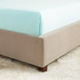 thumbnail image 5 of Extra Deep Pocket Fitted Sheet Elastic Corner Straps Fitted Sheets 18" - 21" California King Size Aqua Light Blue Color, 5 of 7