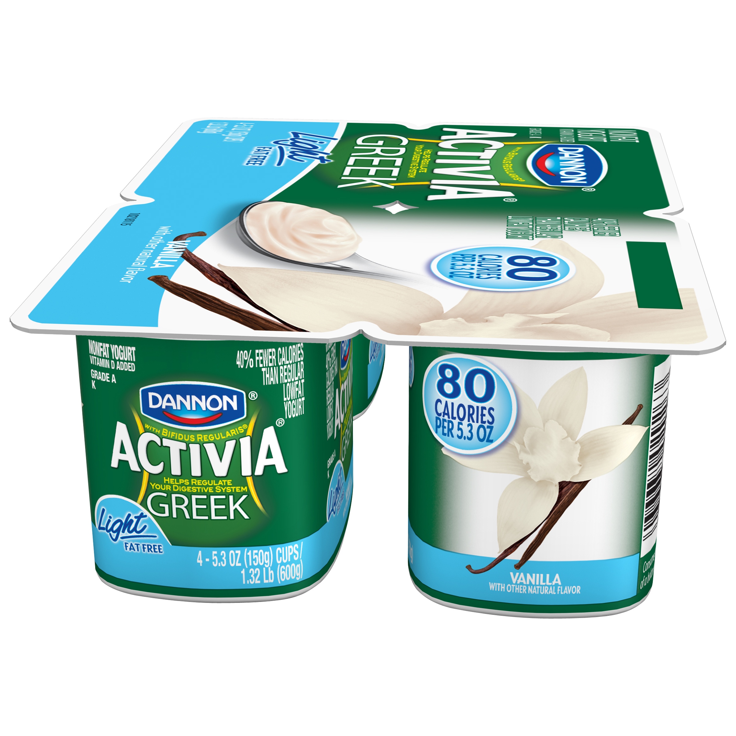 Activia Light Fat Free Vanilla Yogurt Nutrition Facts ...