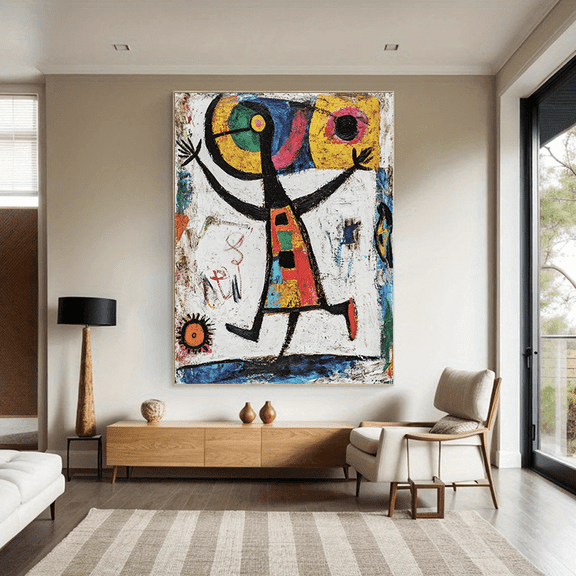 1pc Unframed Abstract Acrylic Painting Canvas Wall Art - 31.49x47.2 Inch Modern Colorful Dynamic Design for Living Room, Bedroom, Office, Cafe Decor - Contemporary Home