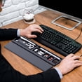 thumbnail image 4 of Desktop Storage Box, Ergonomic Keyboard & Mouse Wrist Rest with Non-Slip Base, Soft Foam Support for Office Typing & Gaming, White/Black Color Options for Desk Organization & Comfort, 4 of 5
