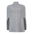 thumbnail image 5 of Wutalume Women's Lazy Style Loose Long Sleeve High Neck Solid Color Knitted Shawl Sweater, Warm Winter Pullover with Cozy Draped Design for Casual and Chic Looks,Gray M, 5 of 7