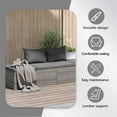 thumbnail image 4 of vidaXL Patio Bed Outdoor Daybed Sofa Lounge Chair Patio Furniture Poly Rattan, 4 of 9