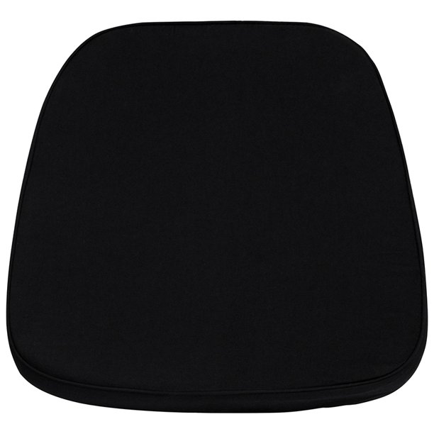 Indoor Soft Black Fabric Chiavari/Dining Chair Cushion