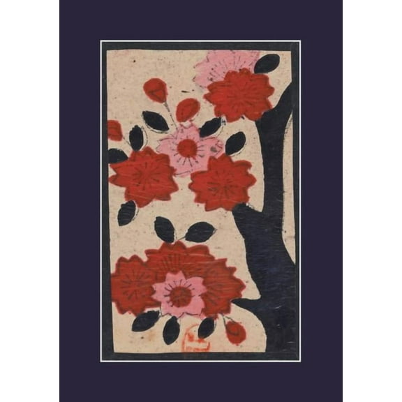Bnf Estampes: Carnet Ligné Fleurs de Cerisier, Japon 19e (Paperback)