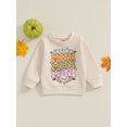 thumbnail image 4 of Mommy and Me Halloween Sweatshirts Long Sleeve Funny Letter Print Pullover Sweater Tops Family Matching Outfits, 4 of 9